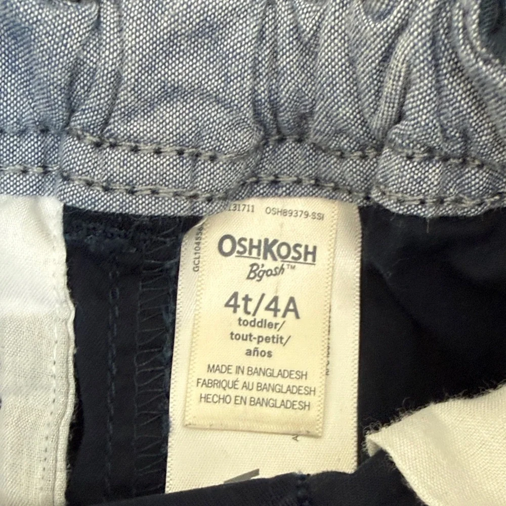 OshKosh B'gosh Light Blue & Navy Pull-On Shorts Set